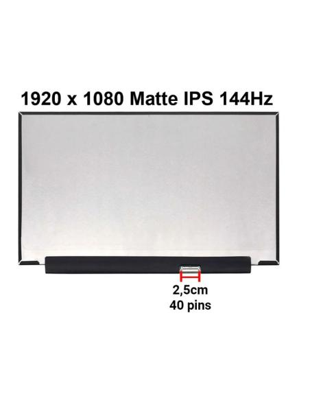 PANTALLA PORTATIL COMPATIBLE 15.6 FHD MATE 144HZ SIN BRACKETS 40PIN