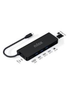 PUERTO REPLICADOR USB-C NILOX HDMI + RJ45 + 3XUSB 3.0 +...
