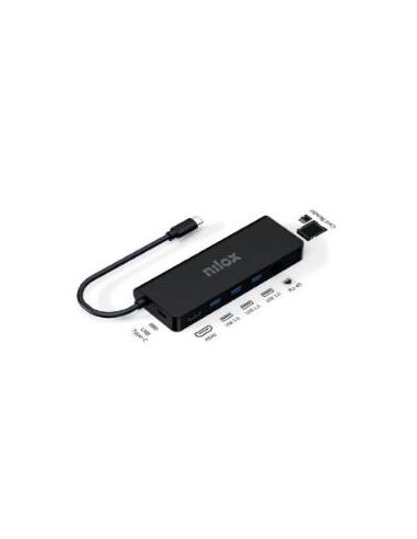 PUERTO REPLICADOR USB-C NILOX HDMI + RJ45 +...