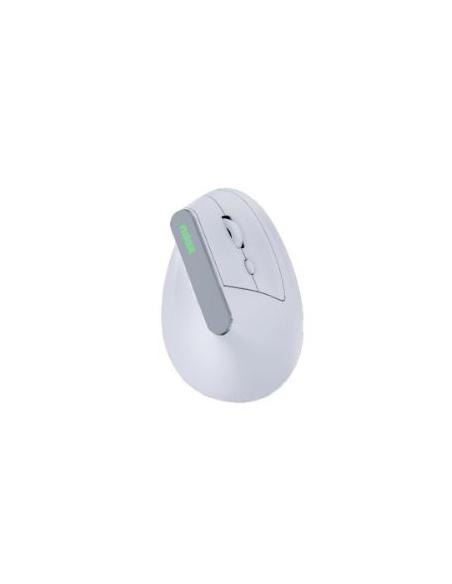 MOUSE NILOX ERGONOMICO VERTICAL WIRELESS SILENT DUAL 1600DPI WHITE