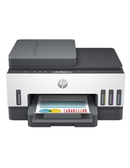 IMPRESORA HP MULTIFUNCION SMART TANK 7305 15PPM ADF DUPLEX WIFI LAN USB WHITE/GREY