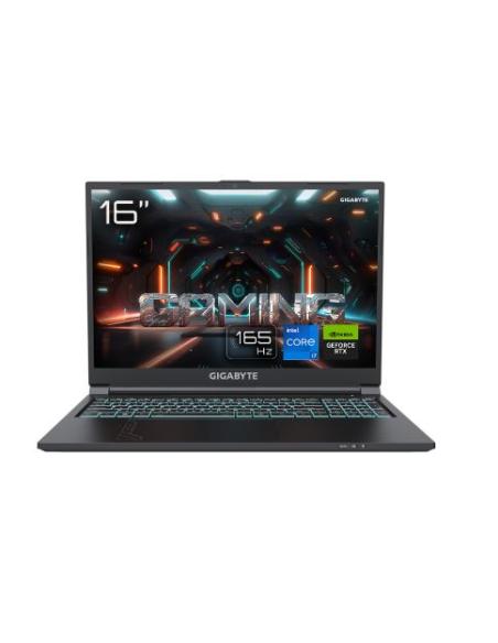 PORTATIL GIGABYTE G16 CI7 13620H 16GB 512GB SSD RTX 4050 6GB 16 IPS 165HZ FREEDOS BLACK