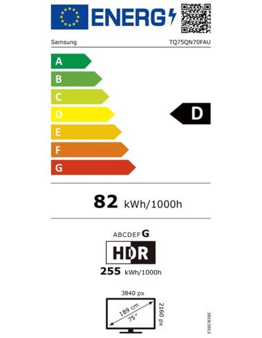 TELEVISION SAMSUNG 75 QLED TQ75QN70F 4K UHD...