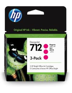 CARTUCHO HP 712 MAGENTA DESIGNJET T230 T250 T630 T650 3 PACK