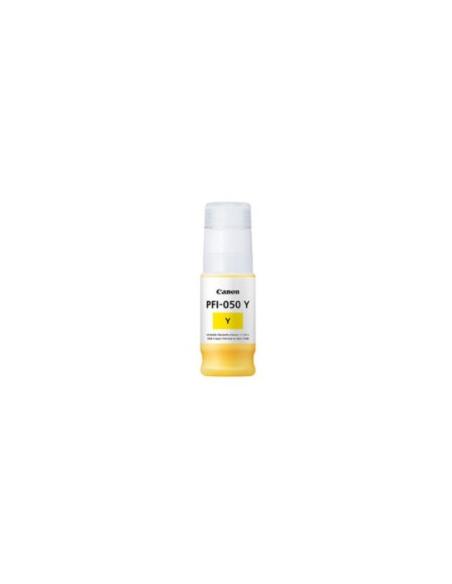 BOTE DE TINTA CANON PFI-050 YELLOW 70ML PARA IMAGEPROGRAF TC-20