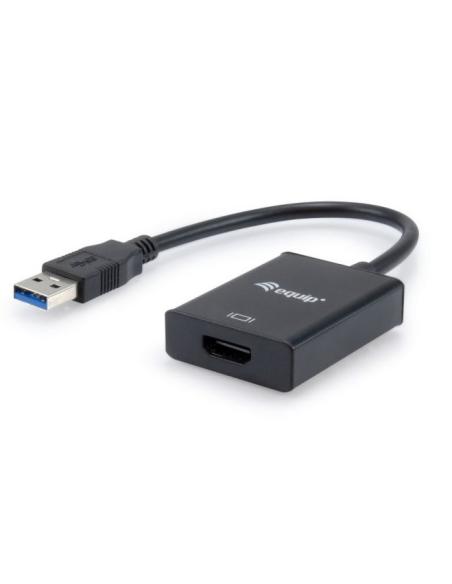 ADAPTADOR EQUIP USB 3.0 MACHO / HDMI HEMBRA BLACK