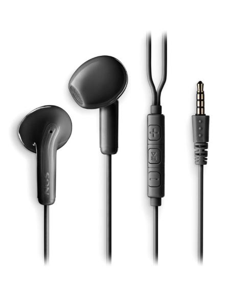 AURICULAR IN-EAR + MIC NGS CROSS FLIP JACK BLACK