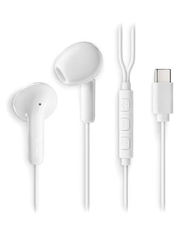 AURICULAR IN-EAR + MIC NGS CROSS GLIDE USB-C WHITE
