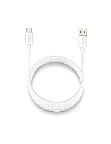 CABLE NGS USB MACHO / USB-C MACHO 1M WHITE
