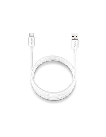 CABLE NGS USB MACHO / USB-C MACHO 1M WHITE