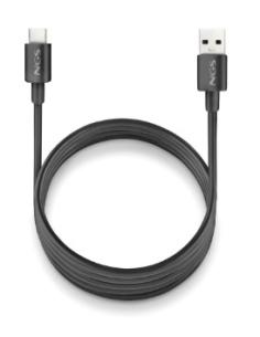 CABLE NGS USB MACHO / USB-C MACHO 1M BLACK