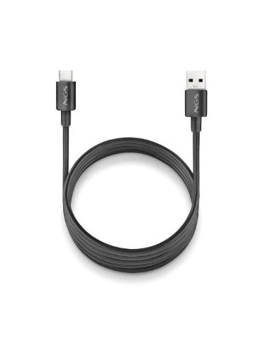 CABLE NGS USB MACHO / USB-C MACHO 1M BLACK