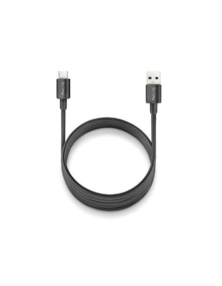 CABLE NGS USB MACHO / USB-C MACHO 1M BLACK