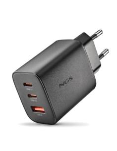 CARGADOR USB NGS ERA 65W GAN USB + 2XUSB-C BLACK