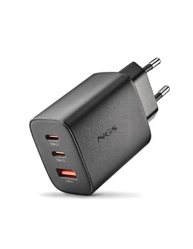 CARGADOR USB NGS ERA 65W GAN USB + 2XUSB-C BLACK
