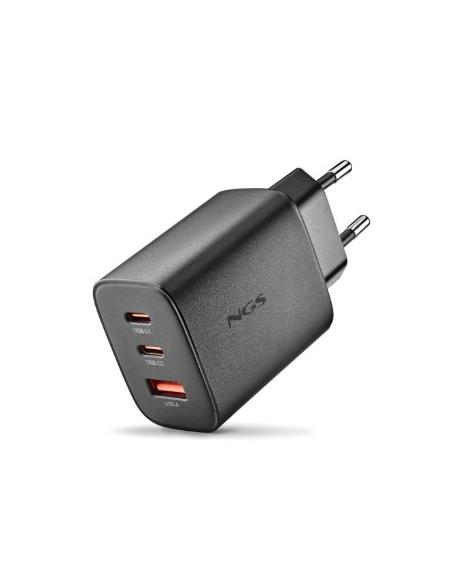 CARGADOR USB NGS ERA 65W GAN USB + 2XUSB-C BLACK