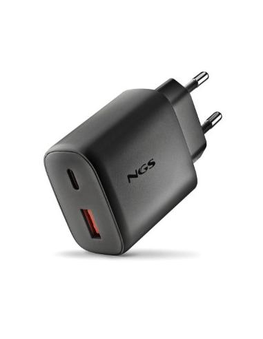 CARGADOR USB NGS ERA 45W GAN USB + USB-C BLACK