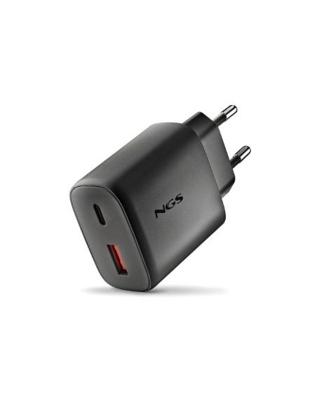 CARGADOR USB NGS ERA 45W GAN USB + USB-C BLACK