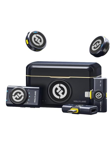 MICROFONO HOLLYLAND WIRELESS LARK M2 COMBO BLACK