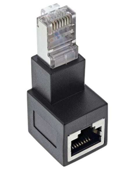 ADAPTADOR KABLEX RJ45 HEMBRA / RJ45 MACHO ACODADO
