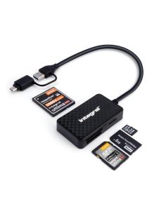 LECTOR MEMORIAS INTEGRAL 4 EN 1 COMPACK FLASH / SD / MS