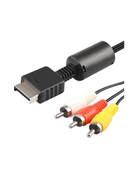 CABLE COMPATIBLE PS2 VIDEO AV PS2 A RCA