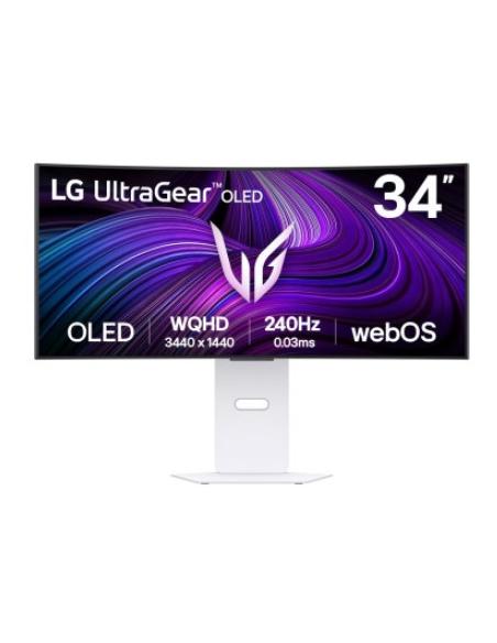MONITOR LG 34 OLED QHD 334GX90SA-W CURVO 3440X1440 0.03MS 240HZ 2XHDMI DP MM PIV / REG BLACK