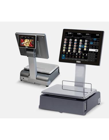 BASCULA PC DIBAL CS-2255W + MONITOR 15 +...