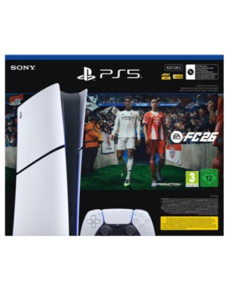 CONSOLA SONY PS5 825GB DIGITAL SLIM CHASIS E + EA SPORTS FC26