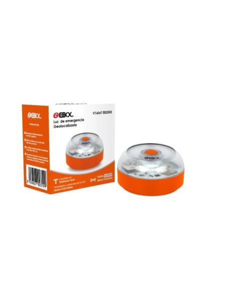 LUZ EMERGENCIAS V16 EBOX CONNECTED DGT 3.0 GEOLOCALIZADA ORANGE