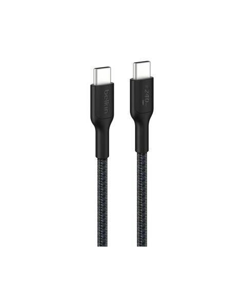 CABLE BELKIN USB-C MACHO / USB-C MACHO TRENZADO 240W 1M BLACK