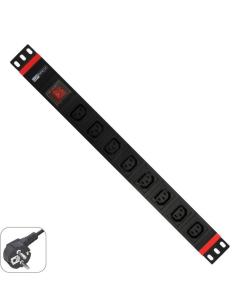 REGLETA WP 8 TOMAS PARA ARMARIO RACK DE 19 C13