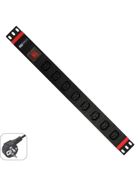 REGLETA WP 8 TOMAS PARA ARMARIO RACK DE 19 C13