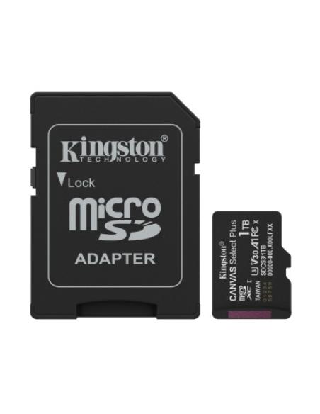 MEMORIA MICRO SD 1TB KINGSTON CLASS 10 + ADAPTADOR SD