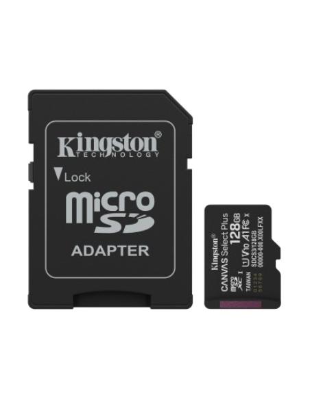 MEMORIA MICRO SD 128GB KINGSTON CLASS 10 + ADAPTADOR SD
