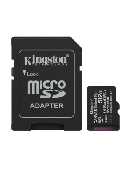 MEMORIA MICRO SD 512GB KINGSTON CLASS 10 + ADAPTADOR SD