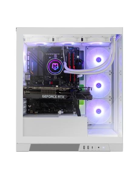 CAJA MEDIATORRE ATX NOX HUMMER GLOCK RGB WHITE USB 3.0