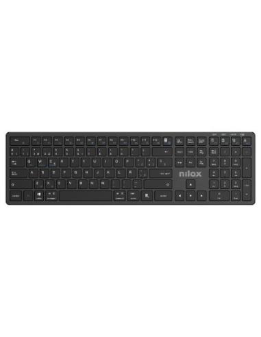 TECLADO NILOX WIRELESS NXKBW01B BLUETOOTH BLACK