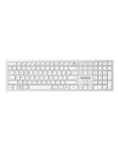 TECLADO NILOX WIRELESS NXKBW01B BLUETOOTH WHITE
