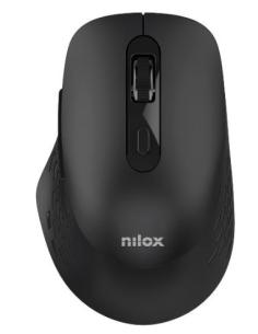 MOUSE NILOX WIRELESS SILENT DUAL 1600DPI 6 BOTONES BLACK