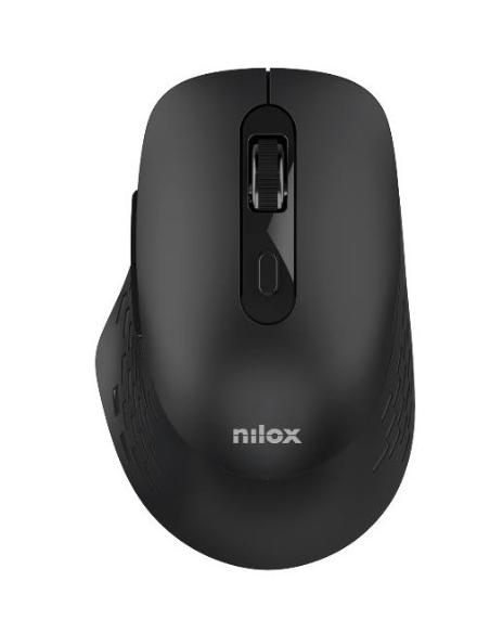 MOUSE NILOX WIRELESS SILENT DUAL 1600DPI 6 BOTONES BLACK