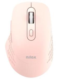 MOUSE NILOX WIRELESS SILENT DUAL 1600DPI 6 BOTONES PINK