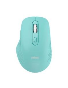 MOUSE NILOX WIRELESS SILENT DUAL 1600DPI 6 BOTONES CYAN