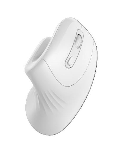 MOUSE NILOX ERGONOMICO VERTICAL WIRELESS SILENT 3200DPI WHITE