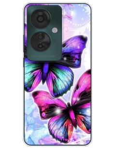 FUNDA MOVIL BACK COVER HT SILICONA BUTTERFLIES PURPLE...