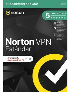 NORTON VPN STANDARD 1 USUARIO 5 DISPOSITIVOS 1 AÑO DESCARGA