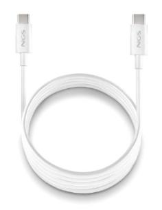 CABLE NGS USB-C MACHO / USB-C MACHO 60W 1M WHITE