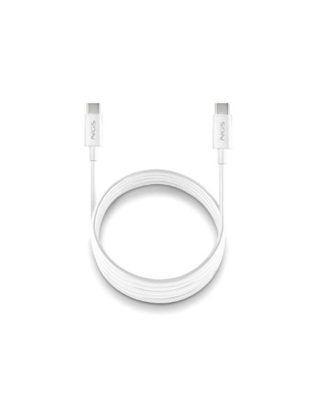 CABLE NGS USB-C MACHO / USB-C MACHO 60W 1M WHITE
