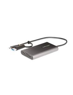 PUERTO REPLICADOR STARTECH USB-C MACHO / 2XHDMI HEMBRA 4K...