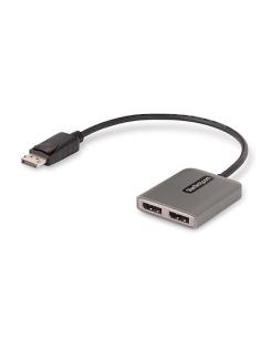 ADAPTADOR STARTECH DP MACHO / 2X DP HEMBRA 0.3M SILVER